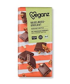 Veganz Čokoláda s Lískooříškovým Krokantem BIO 80 g
