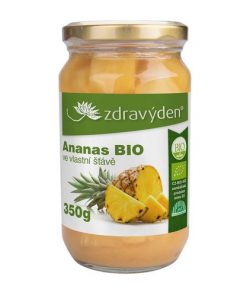 Zdravý Den Ananas ve Vlastní Šťávě BIO ovoce kompot