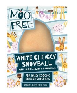 Moo Free Sněhová Koule Bílá Čokoláda 65 g