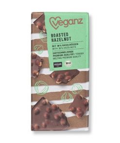 Veganz Čokoláda Pražené Lískové Ořechy BIO 90 g