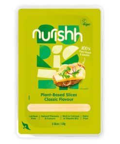 Nurishh Rostlinný Sýr Plátky Classic 120 g