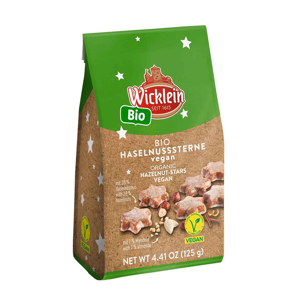 Wicklein Hvězdy Lískooříškové BIO 125 g